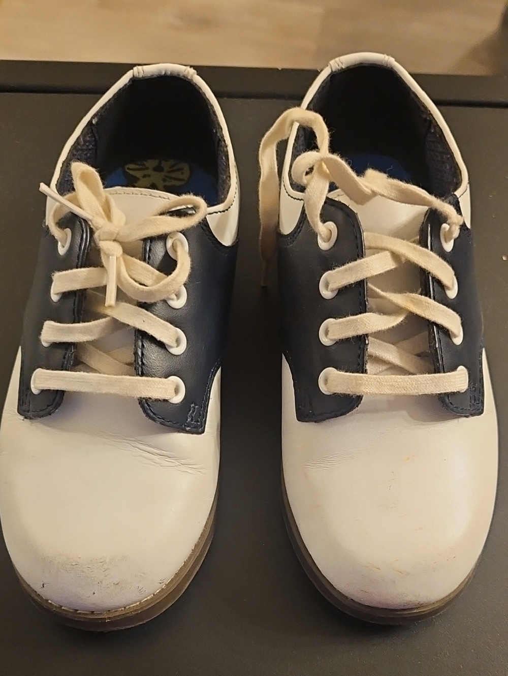 Stride Rite Kids Navy and White Lace-Up Casual Shoes